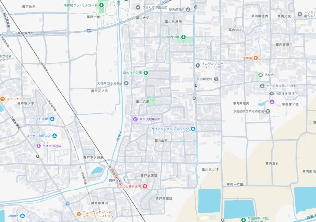 ★1(土)2(日)現地見学可能！★京田辺市草内八田　限定1邸の地図