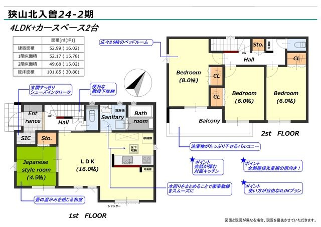 戸建 狭山市大字北入曽字南入間野の間取り