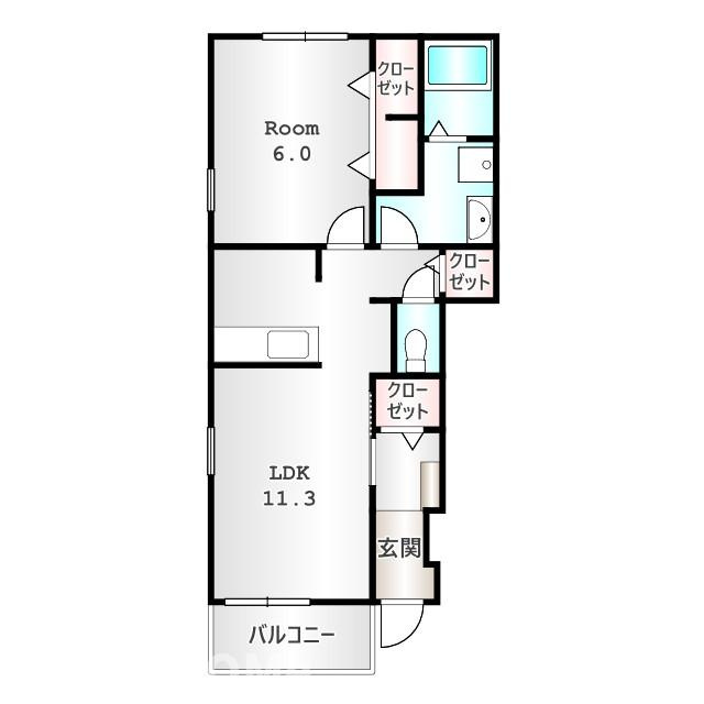 カーサ　ジェリーの間取り|当社、チルホームのHPもご覧ください(^^)/物件情報多数♪