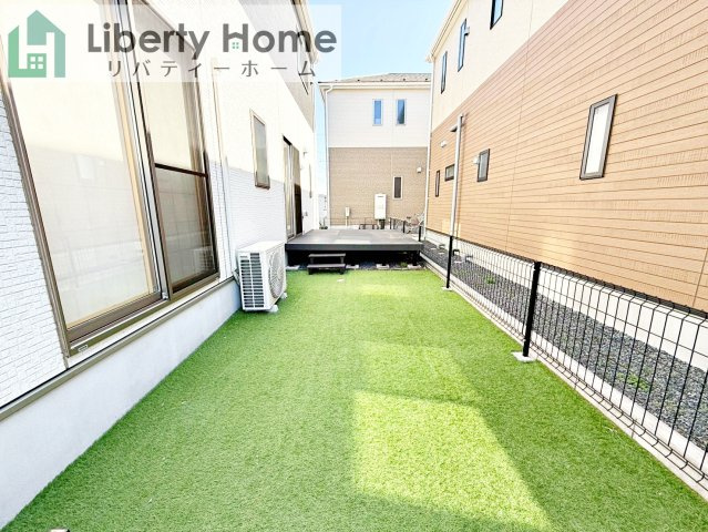 牛久市猪子町　中古戸建の庭