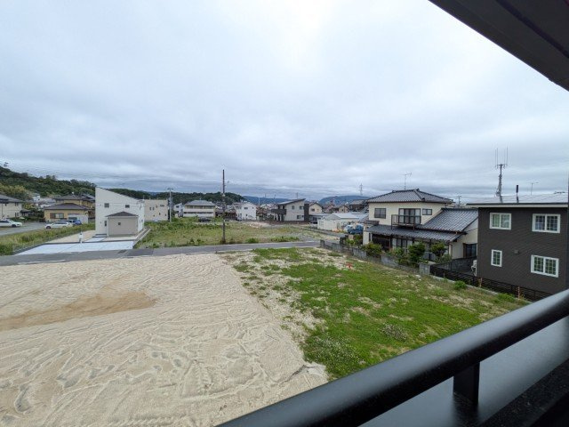 【新築戸建】　いわき市平南白土2期の展望|1号棟写真　インナーバルコニーからの眺望です！