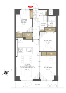 【間取り】レジデンシャル南流山ガーデンテラス 