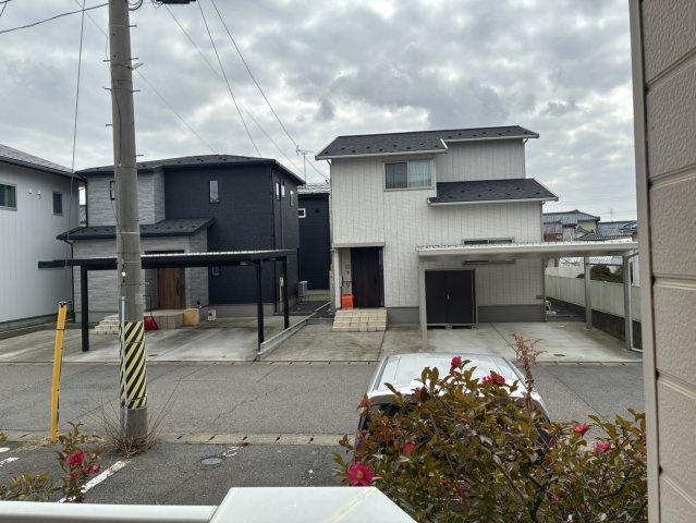 新潟市西区鳥原のアパートの展望
