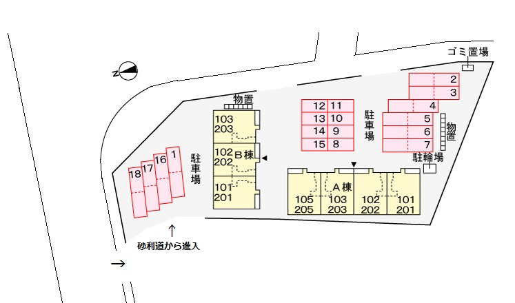 アクティブＹ２１　Ａの区画図