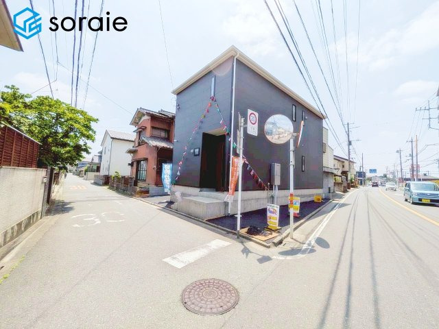 川越市神明町第5　全1棟　新築戸建　クレイドルガーデンの前面道路含む現地写真|2026/5/15撮影