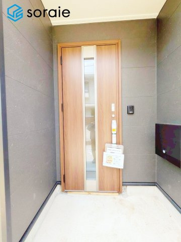 川越市神明町第5　全1棟　新築戸建　クレイドルガーデンの玄関|2026/5/15撮影