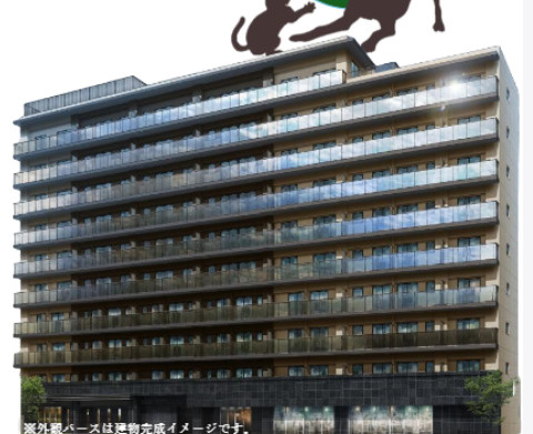 LUXENA+PAWS南行徳の外観パース