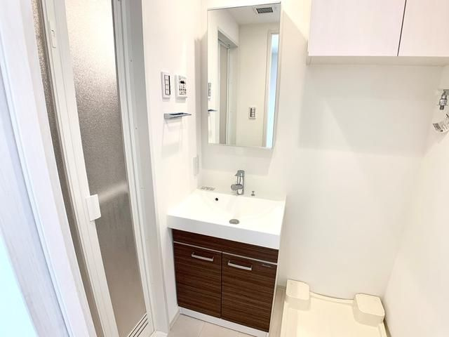 オープンブルーム川口の洗面所