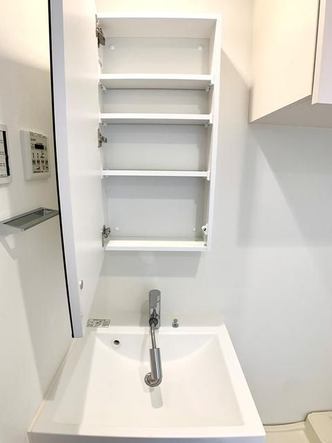 オープンブルーム川口の洗面所