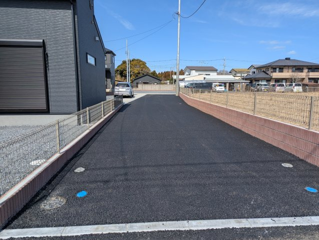 ひたちなか田宮原　1期の前面道路含む現地写真|前面道路含む現地写真です