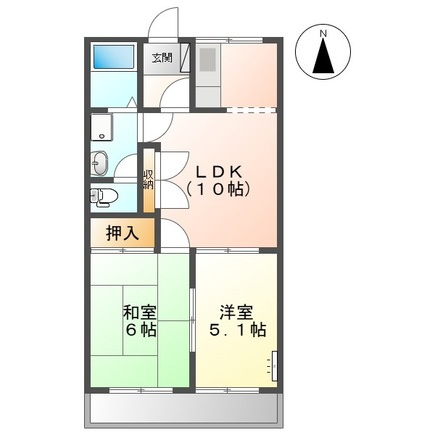 サンローズ東浦の間取り