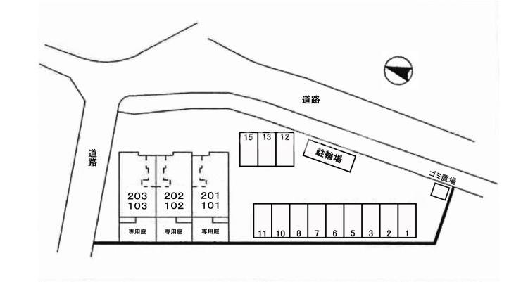 ハイファイン藤の区画図