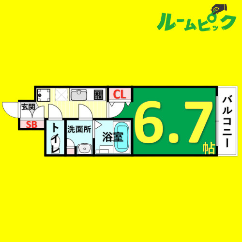 リヴシティ鶴舞　名古屋市賃貸　仲介手数料無料の間取り