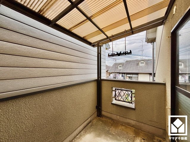 宇治市伊勢田町砂田のバルコニー