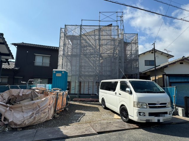 Adobleーアドブルー小倉南区朽網東1丁目1期　【小倉南区　新築戸建て】の外観|現地撮影　2026,2,19　Adobleーアドブルー小倉南区朽網東1丁目1期　【小倉南区　新築戸建て】