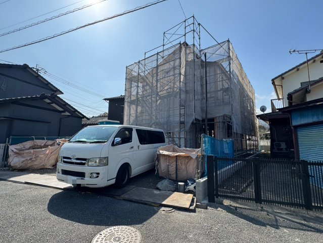 Adobleーアドブルー小倉南区朽網東1丁目1期　【小倉南区　新築戸建て】の外観|現地撮影　2026,2,19　Adobleーアドブルー小倉南区朽網東1丁目1期　【小倉南区　新築戸建て】