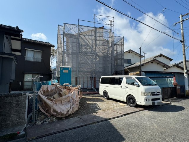 Adobleーアドブルー小倉南区朽網東1丁目1期　【小倉南区　新築戸建て】の外観|現地撮影　2026,2,19　Adobleーアドブルー小倉南区朽網東1丁目1期　【小倉南区　新築戸建て】