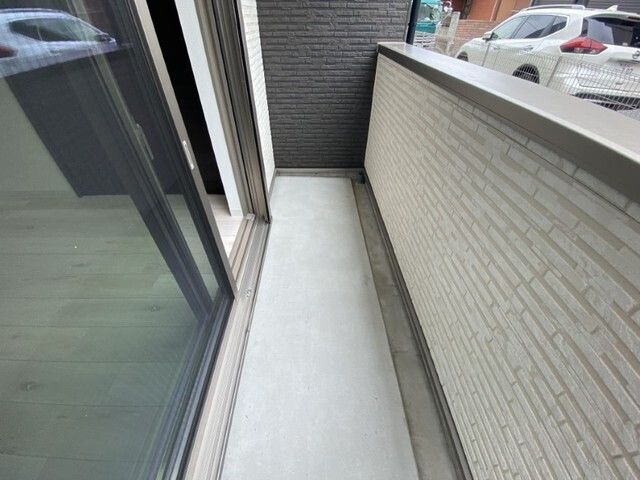 ラ北春日部のバルコニー