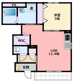 【間取り】 | ルナ　テラス　甲子園