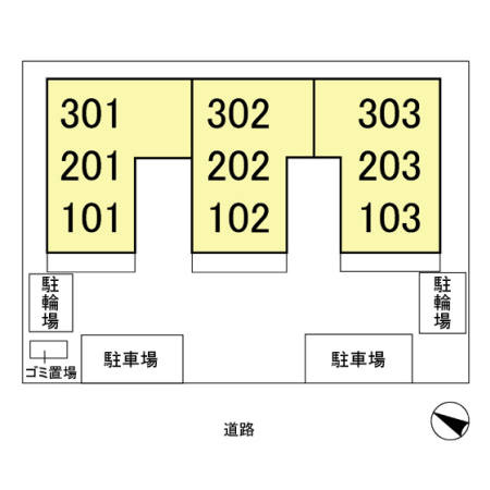 ソレーユの区画図