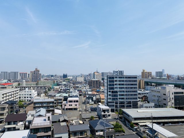 ハイフラッツ２１３の展望|北側ベランダからの眺望です
