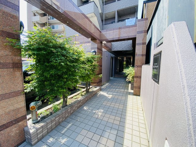 ハイフラッツ２１３のエントランス|落ち着いたエントランスです