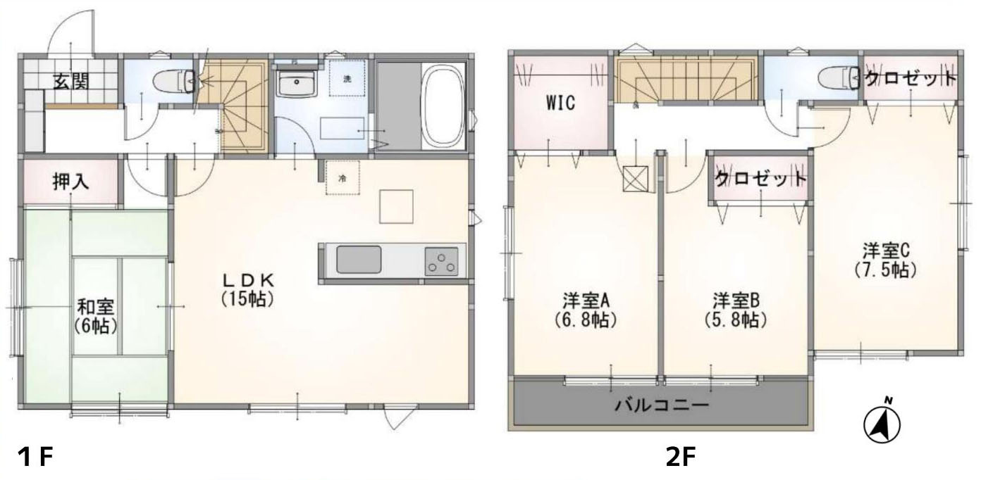 武蔵村山市学園５丁目の中古一戸建