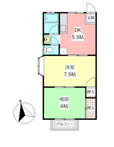 メゾン・ド・Ｕの間取り