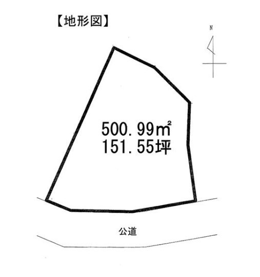 知多市 にしの台２丁目　売り土地の土地図