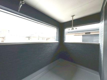 ーSUN COURT－サンコートー小倉南区朽網西1丁目　【小倉南区　新築戸建て】のバルコニー|奥行きのあるバルコニー♪　【小倉南区　新築戸建て】