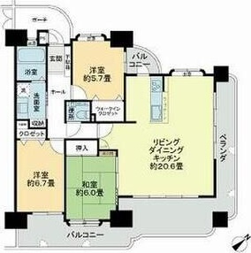 シティライフ西原の間取り