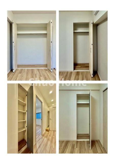 ヴェラハイツ葛西の収納|居室にはクローゼットを完備し、自由度の高い家具の配置が叶うシンプルな空間です。お子様の成長と必要になる子供部屋を与えるにはぴったりの間取りですね。