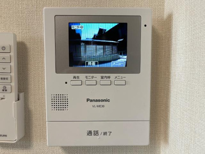 【セキュリティ】 | 仮）四日市市赤堀新築アパート | モニター付きインターフォン（イメージ）