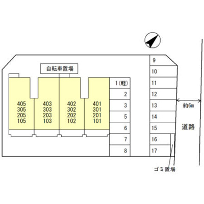 【区画図】 | オースター６番館