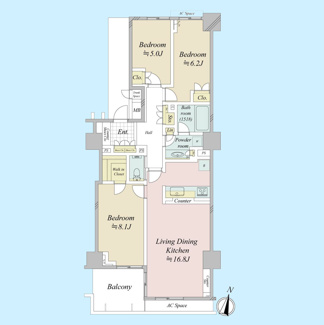 【間取り】 | グランドメゾン三軒茶屋の杜