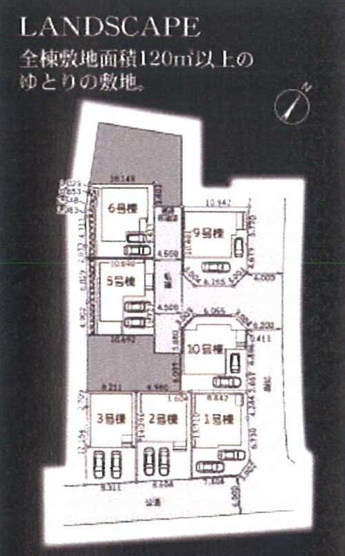 大和市代官2丁目　新築戸建全10棟　3号棟の区画図