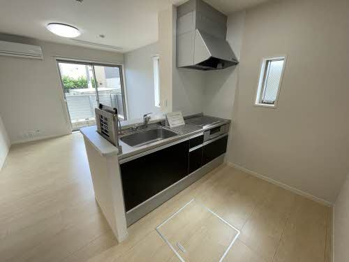 熊本市中央区出水６丁目のアパートのキッチン