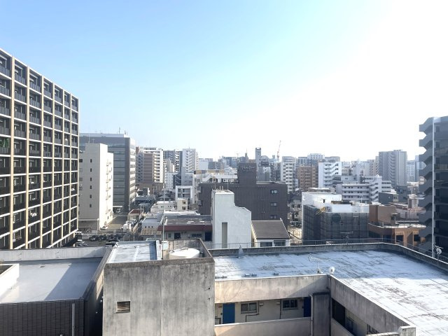 アルファライフ博多の展望|南東向きなので陽当たりよく洗濯物もよく乾きそうです☆