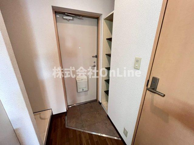 八尾市佐堂町１丁目の賃貸マンションの玄関
