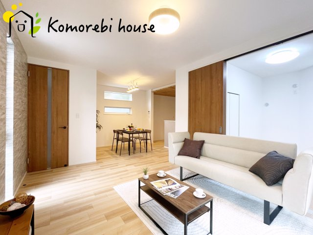 北本市本町3丁目　新築一戸建て　セレクト花水木　Aの居間・リビング|ゆったり過ごせるリビングです