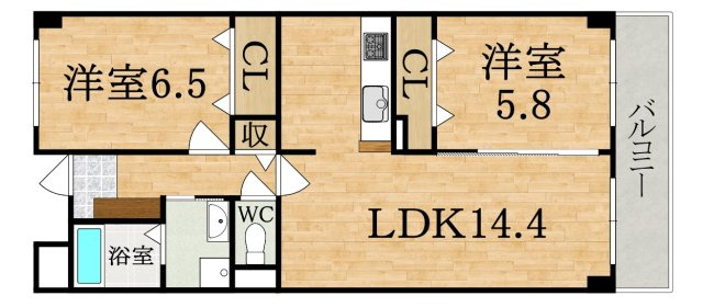 アヴェニュー東松ヶ丘の間取り