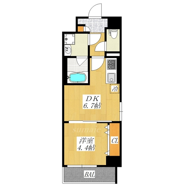 シエル豊島の間取り|南向きの角部屋です☆
