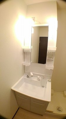 神戸市北区有野町二郎のアパートの内装|独立洗面台