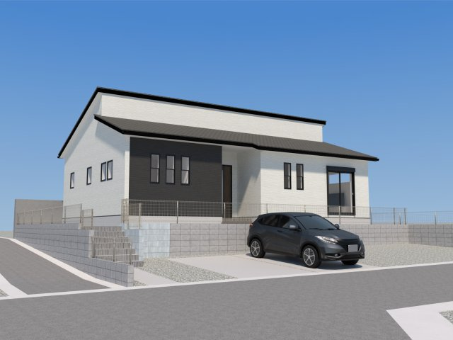 福津市若木台5丁目1期1号棟の外観パース|外観パースです