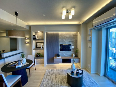 【居間・リビング】 | シティハウス目黒ザ・ツインSOUTH棟 | こちらのリビングで趣味の時間をお楽しみください