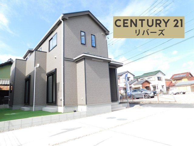 西春日井郡豊山町大字青山字居屋敷の新築一戸建の外観|☆ラスト１棟☆　　新価格！！いつでも見学出来ます♪（お問合せ当日、平日、水曜、夜間でもＯＫ）　敷地４６．５９坪！　北東角地♪　駐車並列３台ＯＫ！　長期優良住宅♪　南面に芝生の庭付き♪　全室南向き！