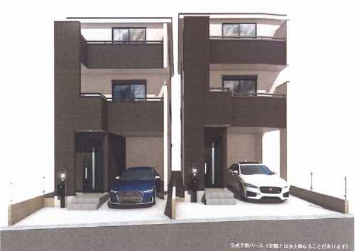 大和市中央林間4丁目 新築戸建 全2棟の外観パース