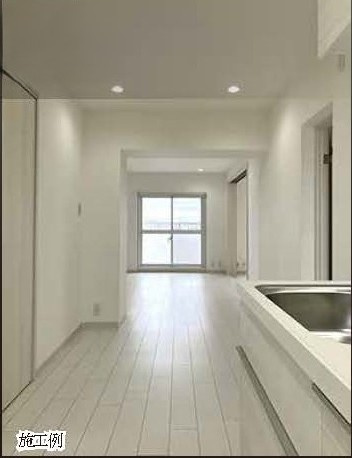 たまプラーザ団地３街区６号棟の居間・リビング|施工例