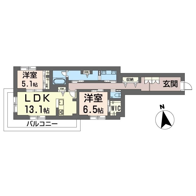 セントリビエ江北の間取り