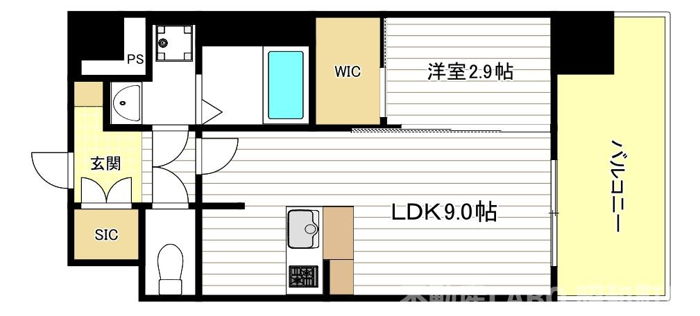 シャテーニュ上本町の間取り